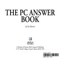 The PC Answer Book