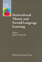  Sociocultural theory and second language learning