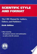 Scientific style and format : the CBE manual for authors, editors, and publishers