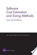 Software Cost Estimation and Sizing Methods