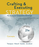 Crafting and executing strategy: the quest for competitive advantage: concepts and readings