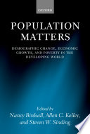 Population matters: demographic change, economic growth, and poverty in the developing world