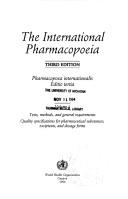 The International pharmacopoeia