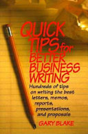 Quick Tips for Better Business Writing