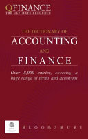 Dictionary of Accounting and Finance