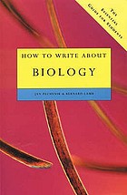  How to write about biology