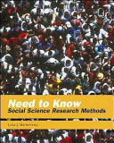 Need to Know: social science research methods