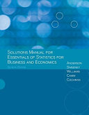 ACP SOLUTIONS MANUAL for ESSTFOR STATS of BUS and ECON