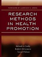 Research methods in health promotion