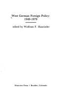 West German foreign policy 1949-1979