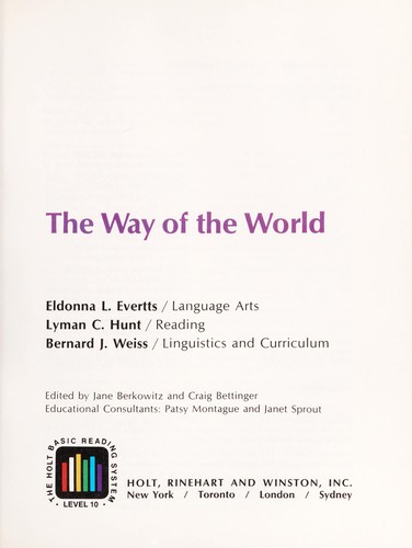 The way of the world (The Holt basic reading system level 10)