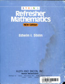 Stein's Refresher Mathematics