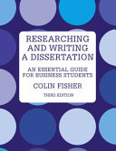 Researching and Writing a Dissertation