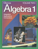  Glencoe algebra 1 : integration, applications, connections