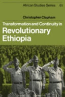 Transformation and Continuity in Revolutionary Ethiopia