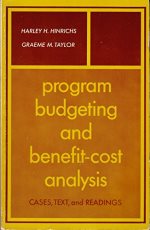 Program Budgeting and Benefit-cost Analysis