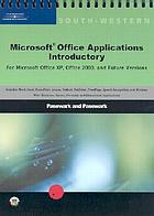  Microsoft Office applications introductory