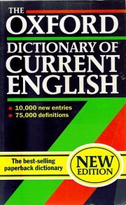 The Oxford dictionary of current English