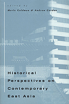  Historical perspectives on contemporary East Asia