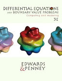 Differential Equations and Boundary Value Problems