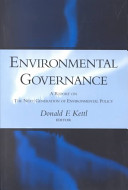 Environmental Governance: a report on the next generation of environmental policy