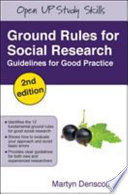 Ground Rules For Social Research