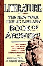 Literature: New York Public Library Book of Answers