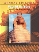 World History : Prehistory to 1500 : Vol. 1