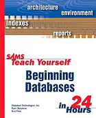 Sams teach yourself beginning databases in 24 hours