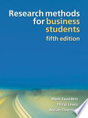 Research Methods for Business Students