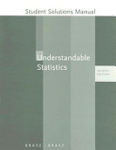 Understandable Statistics Student Solutions Manualto accompany Understandable statistics, eighth edition, Brase/Brase