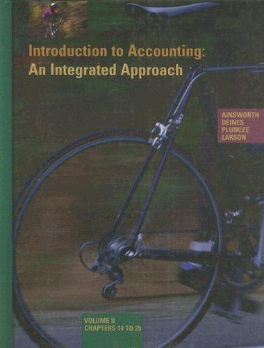 Introduction to Accounting An Integrated Approach