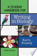 A Student Handbook for Writing in Biology