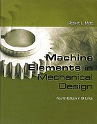  Machine elements in mechanical design