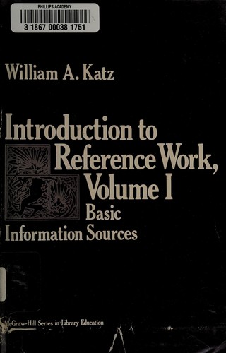 Introduction to reference work: Vol. 1,. Basic information services