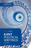 Kant: Political Writings