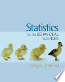 Statistics for the Behavioral Sciences