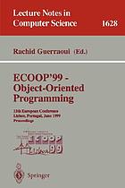  ECOOP'99 : object oriented programming