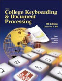 Gregg College Keyboarding & Document Processing (GDP), Lessons 1-60, Student Text