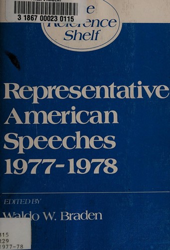 Representative American Speeches 1977-1978