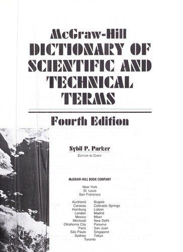 McGraw-Hill dictionary of scientific and technical terms