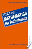 BTEC First Mathematics for Technicians