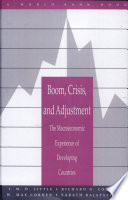 Boom, Crisis, and Adjustment: The macroeconomic experience of developing countries