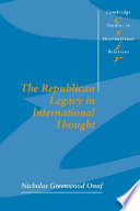 The Republican Legacy in International Thought