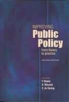 Improving Public Policy from Practice to Theory