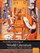 The Bedford anthology of world literature