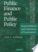 Public Finance and Public Policy