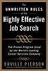 The unwritten rules of the highly effective job search 