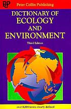 Dictionary of ecology and the environment