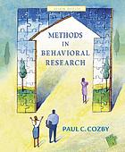 Methods in Behavioral Research